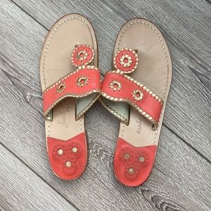Coral & Gold Jack Rogers